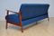 Navy Blue Fold Out Sofa, 1960s 3