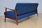 Navy Blue Fold Out Sofa, 1960s, Image 3