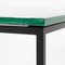 Mesa de sofá italiana Mid-Century con tablero de vidrio turquesa, verde y dorado, 1966, Imagen 10