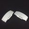 Sconces in Frosted Glass and Metal from Keria, France, 1990s, Set of 2 2