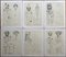 Rene Portocarrero, Masks, Sérigraphies, 1955, Set de 12 2