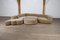 Sofá modular de terciopelo beige de Hans Hopfer para Roche Bobois, 1974. Juego de 5, Imagen 2