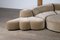 Sofá modular de terciopelo beige de Hans Hopfer para Roche Bobois, 1974. Juego de 5, Imagen 9