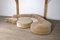 Sofá modular de terciopelo beige de Hans Hopfer para Roche Bobois, 1974. Juego de 5, Imagen 5