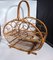 Rattan and Bamboo Magazine Rack in the style of Franco Albini, 1960s, Image 1