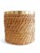 Hand-Woven Rattan and Brass Basket Planter, Italy, 1960s 8