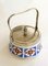 Art Deco Candy / Sugar Bowl in Earthenware and Metal from Gebrüder Mehner, Former Czechoslovakia, 1920s 10