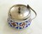 Art Deco Candy / Sugar Bowl in Earthenware and Metal from Gebrüder Mehner, Former Czechoslovakia, 1920s 4