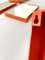 German Orange Plastic Wall Cabinet with 4 Mirrors, Coat Racks & Shelves, 1960s, Set of 14, Image 8