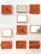 German Orange Plastic Wall Cabinet with 4 Mirrors, Coat Racks & Shelves, 1960s, Set of 14, Image 1