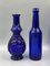 Vintage Collection Decorative Cobalt Blue Glass Bottles, Set of 10, Image 3