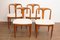 Teak Juliane Dining Chairs by Johannes Andersen for Uldum Møbelfabrik, 1960s, Set of 4, Image 3