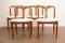 Sedie da pranzo Juliane in teak di Johannes Andersen per Uldum Møbelfabrik, anni '60, set di 4, Immagine 2