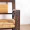 Neo-Basque Carved Armchairs in Straw and Oak, 1940s, Set of 3, Image 16