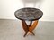 Art Deco Amsterdam School Side Table with Faux Marble Top, 1930s 1