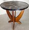 Art Deco Amsterdam School Side Table with Faux Marble Top, 1930s 2