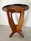 Art Deco Amsterdam School Side Table with Faux Marble Top, 1930s 7