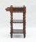 Mueble auxiliar de un cajón de tres pisos de madera de roble, Francia, años 50, Imagen 6