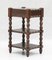 Mueble auxiliar de un cajón de tres pisos de madera de roble, Francia, años 50, Imagen 5
