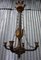 Antique Gilt Bronze 4-Arm Chandelier 19