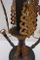 Lampadario antico a 4 braccia in bronzo dorato, Immagine 8