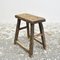 Large Rustic Elm Stool, Image 1