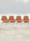 Chaises Sabrina en Acier Chromé et Assise en Cuir par Gastone Rinaldi pour Rima, 1970s, Set de 4 10