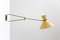 Lámpara francesa vintage amarilla de René Mathieu para Lunel, Imagen 3