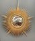 Large Gold Gilt Convex Sunburst Mirror 1