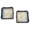 Mid-Century Italian Modern Blue Glass Wall Sconces attributed to Veca, 1970s, Set of 2 1