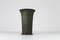 Geriffelte Art Deco Disko Metallvase von Just Andersen, Dänemark, 1940er 14