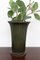 Geriffelte Art Deco Disko Metallvase von Just Andersen, Dänemark, 1940er 18
