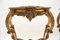 Vintage French Gilt Wood and Marble Top Console Tables, 1950, Set of 2 9