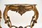 Vintage French Gilt Wood and Marble Top Console Tables, 1950, Set of 2 10