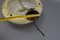 Lampe à Suspension Art Déco en Verre et Laiton Marbré Beige et Marron, 1950s 19