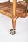 French Riviera Serving Bar Cart in Curved Bamboo, Rattan and Wicker, Italy, 1960s 7