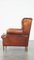 Vintage English Style Sheep Leather Wing Chair 5