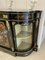 Antique Victorian Ebonised and Inlaid Floral Marquetry Credenza, 1860s 8