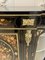 Antique Victorian Ebonised and Inlaid Floral Marquetry Credenza, 1860s 6