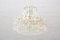 3-Tier Glass Tube Chandelier by Doria, 1960s, Image 6