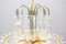 Lámpara de araña con tres niveles de tubos de vidrio de Doria, años 60, Imagen 8