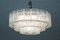 Large 3-Tier Chandelier with Ice Glass Elements from Doria, 1960s 4