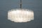 3-Tier Glass Tube Chandelier by Doria, 1960s, Image 6