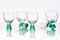 Murano Crystal Martini Glasses by Carlo Moretti, Set of 6 2