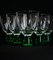Murano Crystal Martini Glasses by Carlo Moretti, Set of 6 3