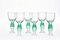 Murano Crystal Martini Glasses by Carlo Moretti, Set of 6 1
