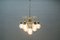 10-Light Pendant in Structured Glass, 1960s 2