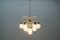 10-Light Pendant in Structured Glass, 1960s, Image 2