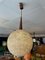 Große Deckenlampe aus Harz & Teak, 1960er 1