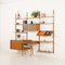 Scandinavian Teak Wall Unit with Desk by Preben Sorensen for PS Systems Randers, 1960s, Image 6